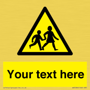 Custom Warning children Sign